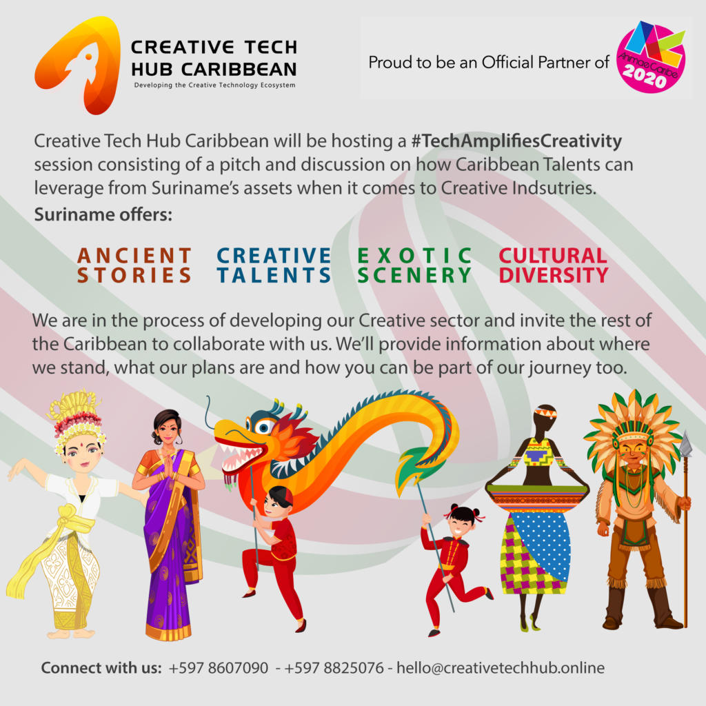 Creative Tech Hub Caribbean Suriname Animation AC2020 Animae Caribe